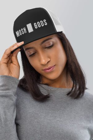 MOSH GODS - TRUCKER CAP - WHITE STITCHED LOGO