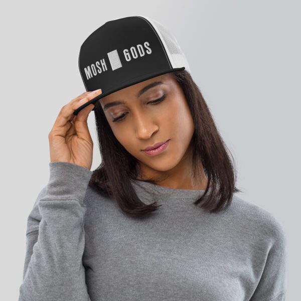 MOSH GODS - TRUCKER CAP - WHITE STITCHED LOGO