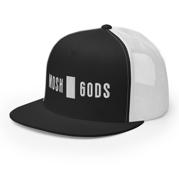MOSH GODS - TRUCKER CAP - WHITE STITCHED LOGO - Image 7